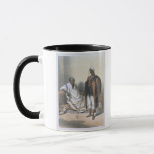 Abyssinischer Priester und Krieger, Illustration Tasse