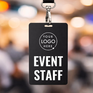 Abzeichen 3x5 Eventpersonal   Vertikale Ausweiskar Ausweis