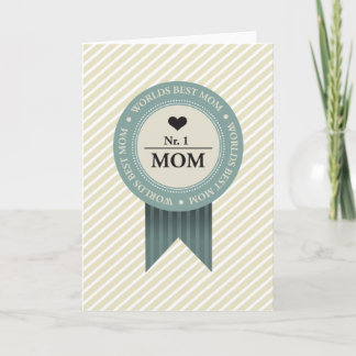 ABZEICHEN "BESTE MAMA" KARTE