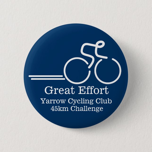 Abzeichen blau für den großen Anstrengungsknopf  Button (Vorderseite)