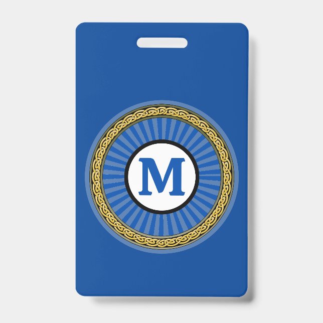 Abzeichen - Blau - Personalisiert - Erste Schritte Ausweis (Front)