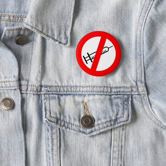 Abzeichen/Bouton Anti Vax Button (Beispiel)