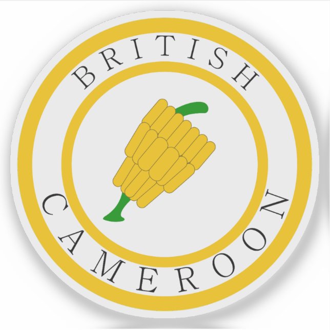 Abzeichen Britischer Kamerun (1922-1961) Aufkleber (Vorderseite)