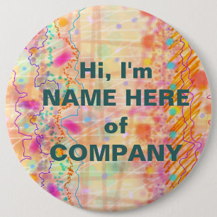 Abzeichen, Buttone - gerade pfirsichfarben Button