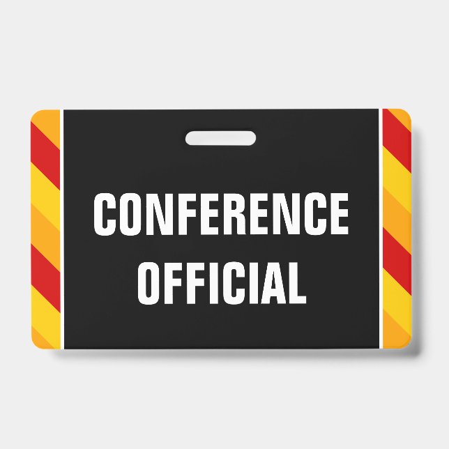 Abzeichen "CONFERENCE OFFIZIELL" Ausweis (Front)