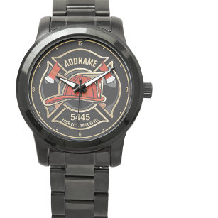 Abzeichen der Abteilung Feuerwehr ADD Armbanduhr