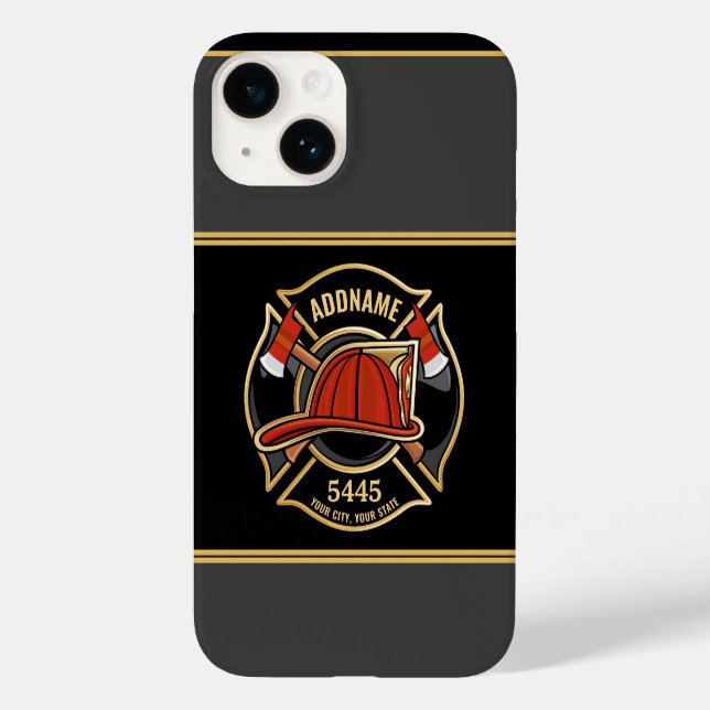 Abzeichen der Abteilung Feuerwehr ADD Case-Mate iPhone 14 Hülle (Rückseite)