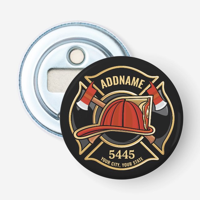 Abzeichen der Abteilung Feuerwehr ADD Flaschenöffner (Vorderseite)