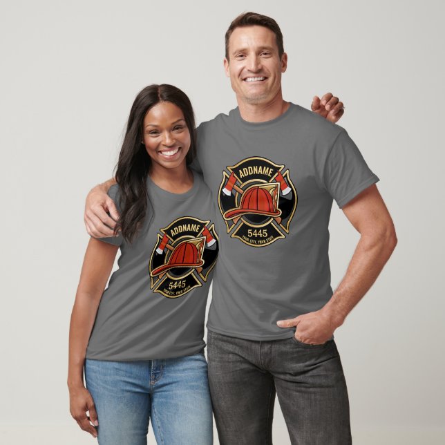 Abzeichen der Abteilung Feuerwehr ADD T-Shirt (Unisex)