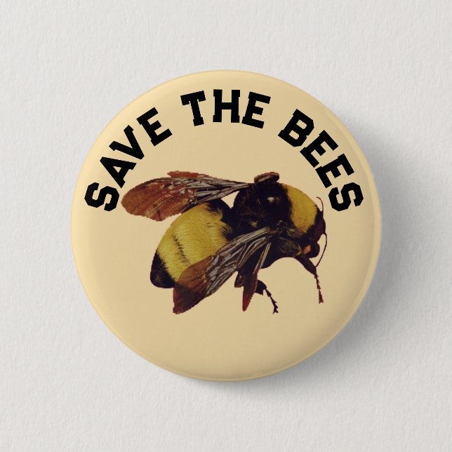 ABZEICHEN DER BIENEN GERETTET BUTTON (Vorderseite)