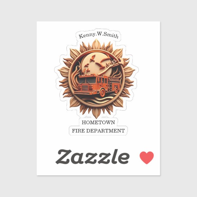 Abzeichen der Feuerwehr, das Prestige, Ehre ausstr Aufkleber (Blatt)