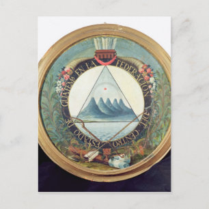 Abzeichen der Föderation Guatemalas Postkarte