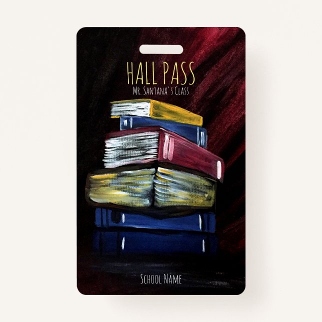 Abzeichen der Knowledge Hall Pass-Bücher Ausweis (Vorderseite)