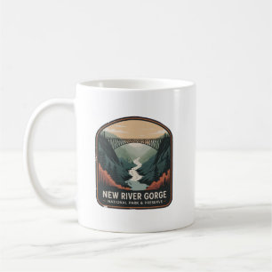 Abzeichen der New River Gorge National Park Bridge Kaffeetasse