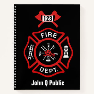 Abzeichen der Rotfeuerwehr Notizbuch
