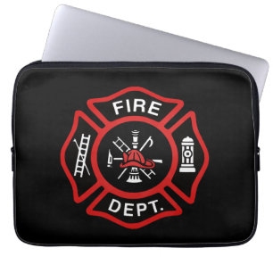 Abzeichen des Feuerwehrmanns Red Laptopschutzhülle