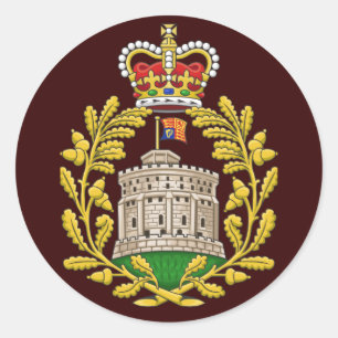 Abzeichen des Hauses von Windsor Runder Aufkleber