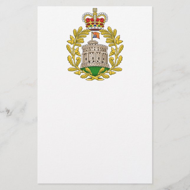 Abzeichen des Hauses Windsor Briefpapier (Vorderseite)