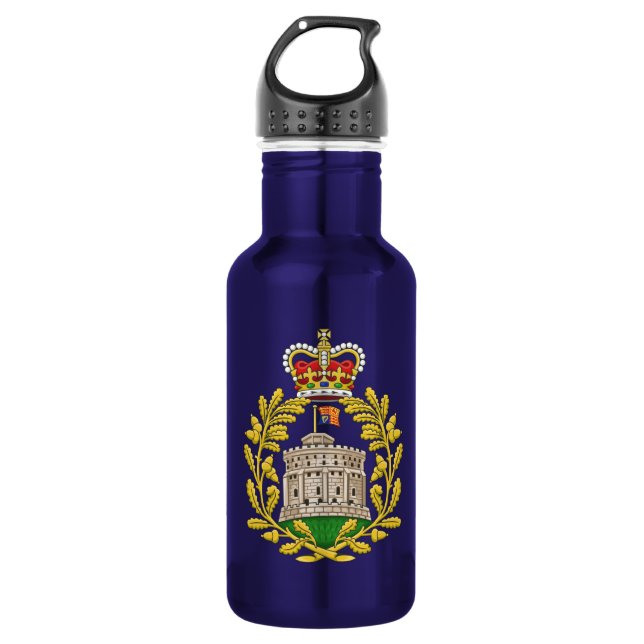 Abzeichen des Hauses Windsor Edelstahlflasche (Vorderseite)