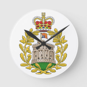 Abzeichen des Hauses Windsor Runde Wanduhr