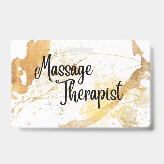 Abzeichen des Massagetherapeuten Ausweis (Vorderseite)