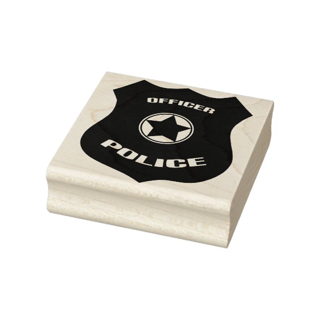 Abzeichen des Polizeibeamten Gummistempel (Stempel)