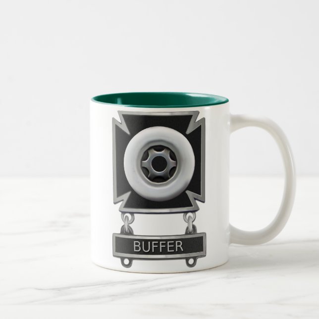 Abzeichen des Puffertreibers Zweifarbige Tasse (Rechts)