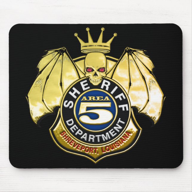 Abzeichen des Sheriff-Bereichs-5 Mousepad (Vorne)