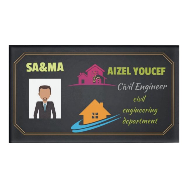 Abzeichen d'identification namenschild (Vorderseite)