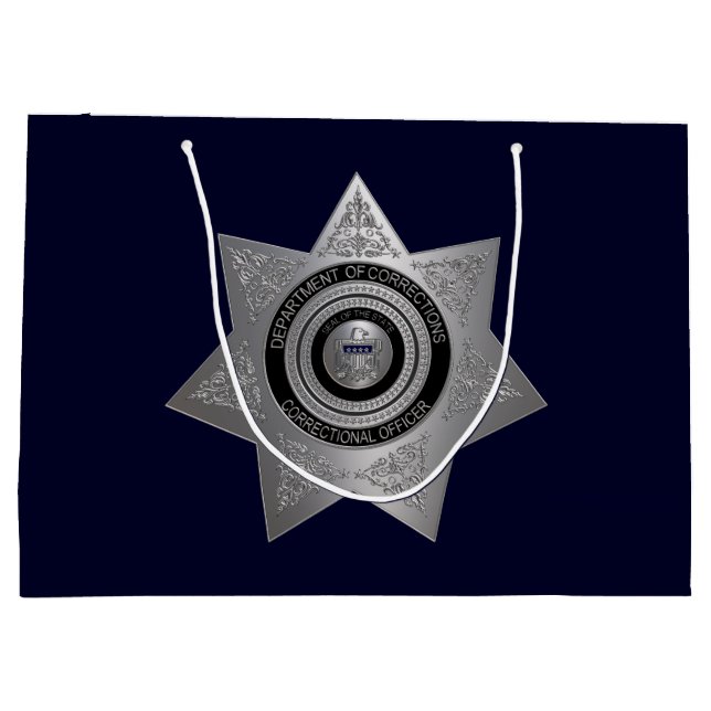 Abzeichen für Anweisungsbefugte Silver-Blue-Lg Ges Große Geschenktüte (Rückseite)