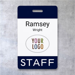 Abzeichen für berufliche Mitarbeiternamen mit Logo Ausweis