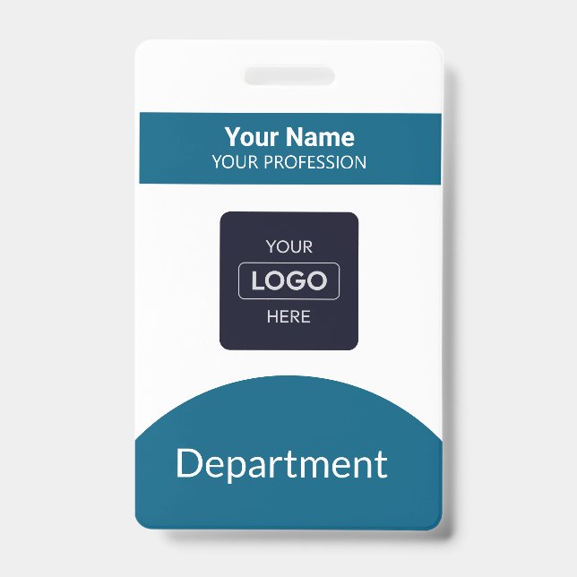 Abzeichen für berufliche Navy-Blue-Business-Logo Ausweis (Front)