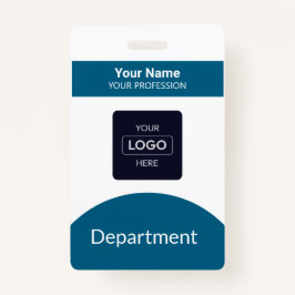Abzeichen für berufliche Navy-Blue-Business-Logo Ausweis