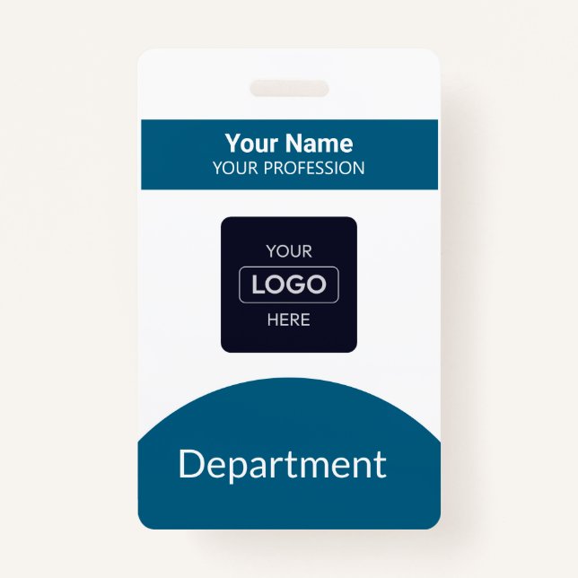 Abzeichen für berufliche Navy-Blue-Business-Logo Ausweis (Vorderseite)