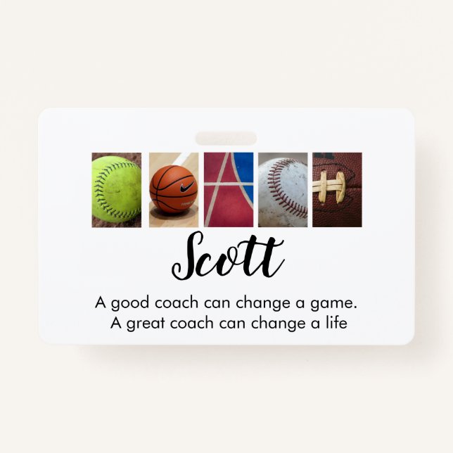 Abzeichen für den personalisierten Coach Ausweis (Vorderseite)