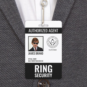 Abzeichen für die Sicherheit eines Agenten Ausweis