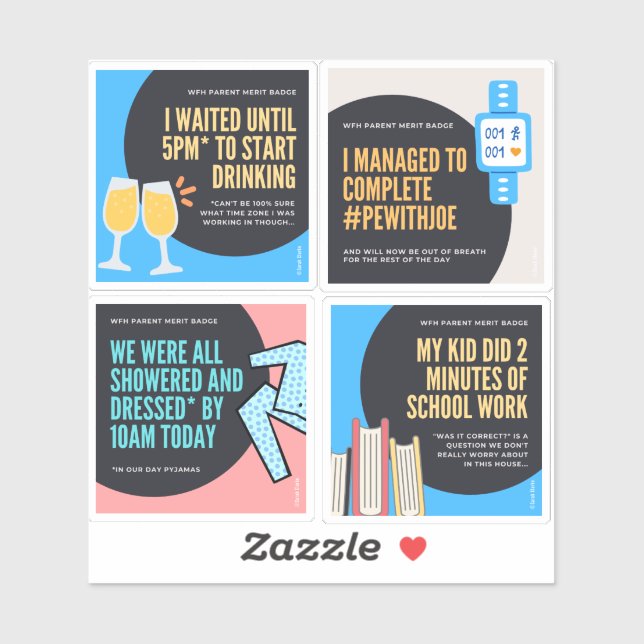 Abzeichen für Eltern Aufkleber (Blatt)