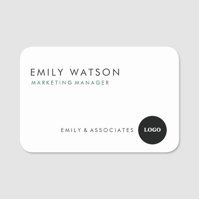 Abzeichen für Firmenname - Berufliche Personalnumm Namensschild (Vorderseite)