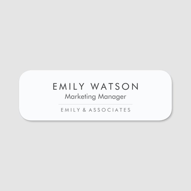 Abzeichen für Firmenname - Berufliche Personalnumm Namensschild (Vorderseite)