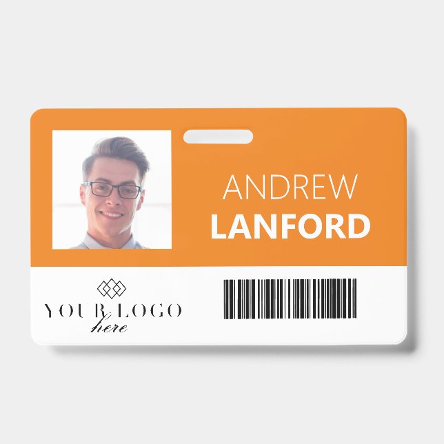 Abzeichen für Mitarbeitername| Benutzerdefiniertes Ausweis (Vorderseite)