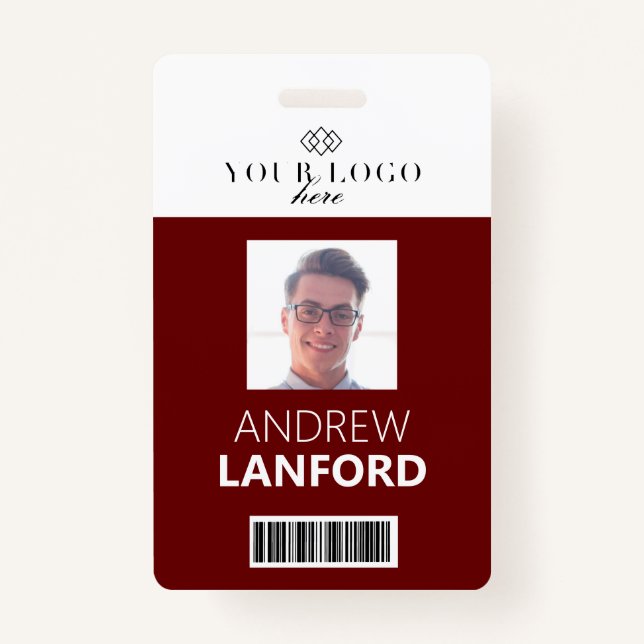 Abzeichen für Mitarbeitername| Benutzerdefiniertes Ausweis (Vorderseite)