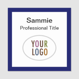 Abzeichen für Navy-Square-Namen Magnetic oder Butt Namensschild