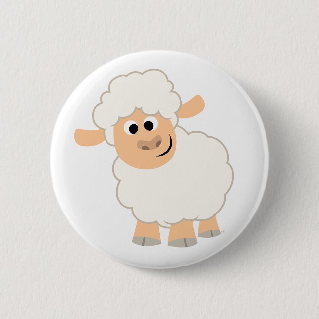 Abzeichen für niedliche Cartoon-Schaftasten Button (Vorderseite)
