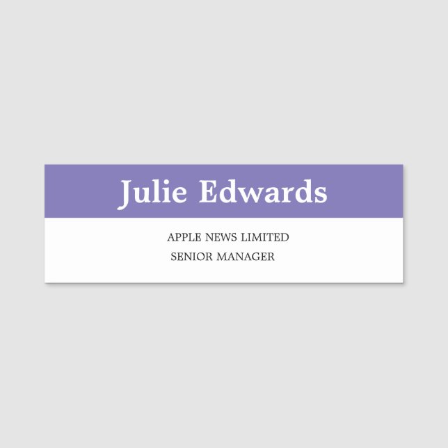 Abzeichen für personalisierte Foto-ID und Logos Namensschild (Vorderseite)