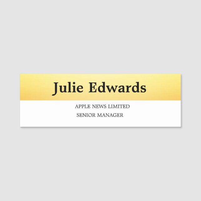 Abzeichen für personalisierte Foto-ID und Logos Namensschild (Vorderseite)