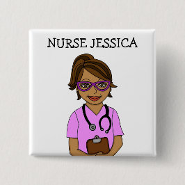 Abzeichen für personalisierte Krankenschwester Button