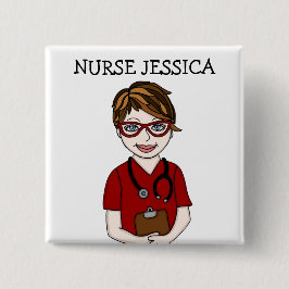Abzeichen für personalisierte Krankenschwester Button