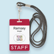 Abzeichen für Personalnamen mit dem Lanyard Custom