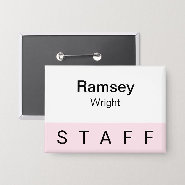 Abzeichen für rosa Stifte Zurück Taste 3,5 Zoll Na Button (Vorderseite/Rückseite)