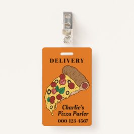 Abzeichen für Text- und Farbpizza-Slips Ausweis